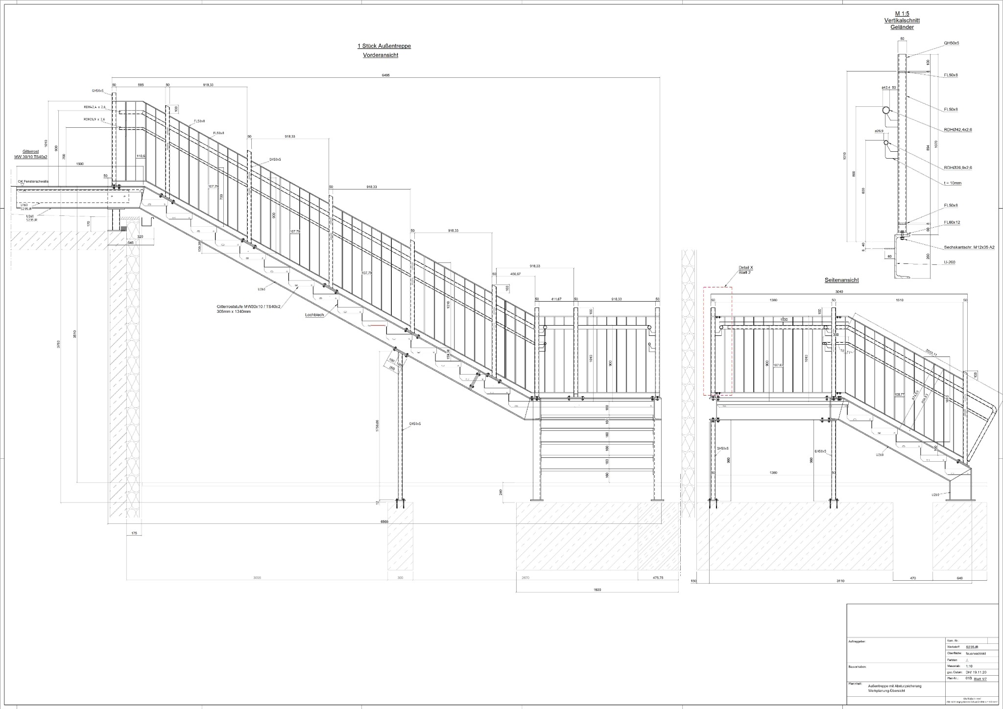 Außentreppe – Konstruktion & Aufmaß